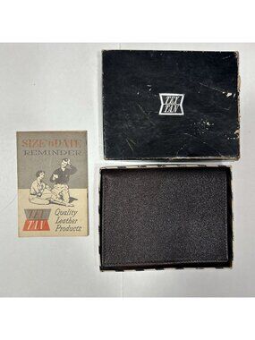 New Vtg Tex Tan "880" Brown Leather Bi-fold Wallet Thumb A Card Pocket 1970s